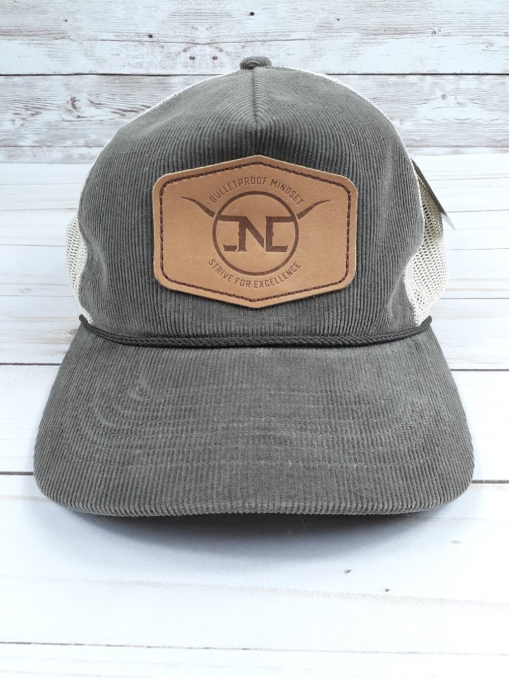 Bulletproof Mindset Snapback Baseball hat Corduroy Front Mesh Back One Size 942A - Picture 2 of 8